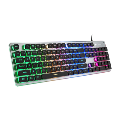 LANGTU L1 RGB backlit full metal panel membrane keyboard