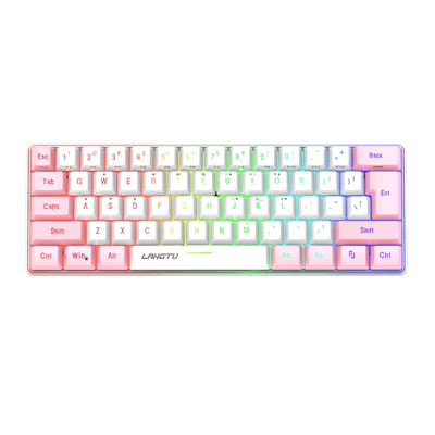 LANGTU K61 Type-C Wired 61-Key RGB Blue Switch Mechanical Keyboard