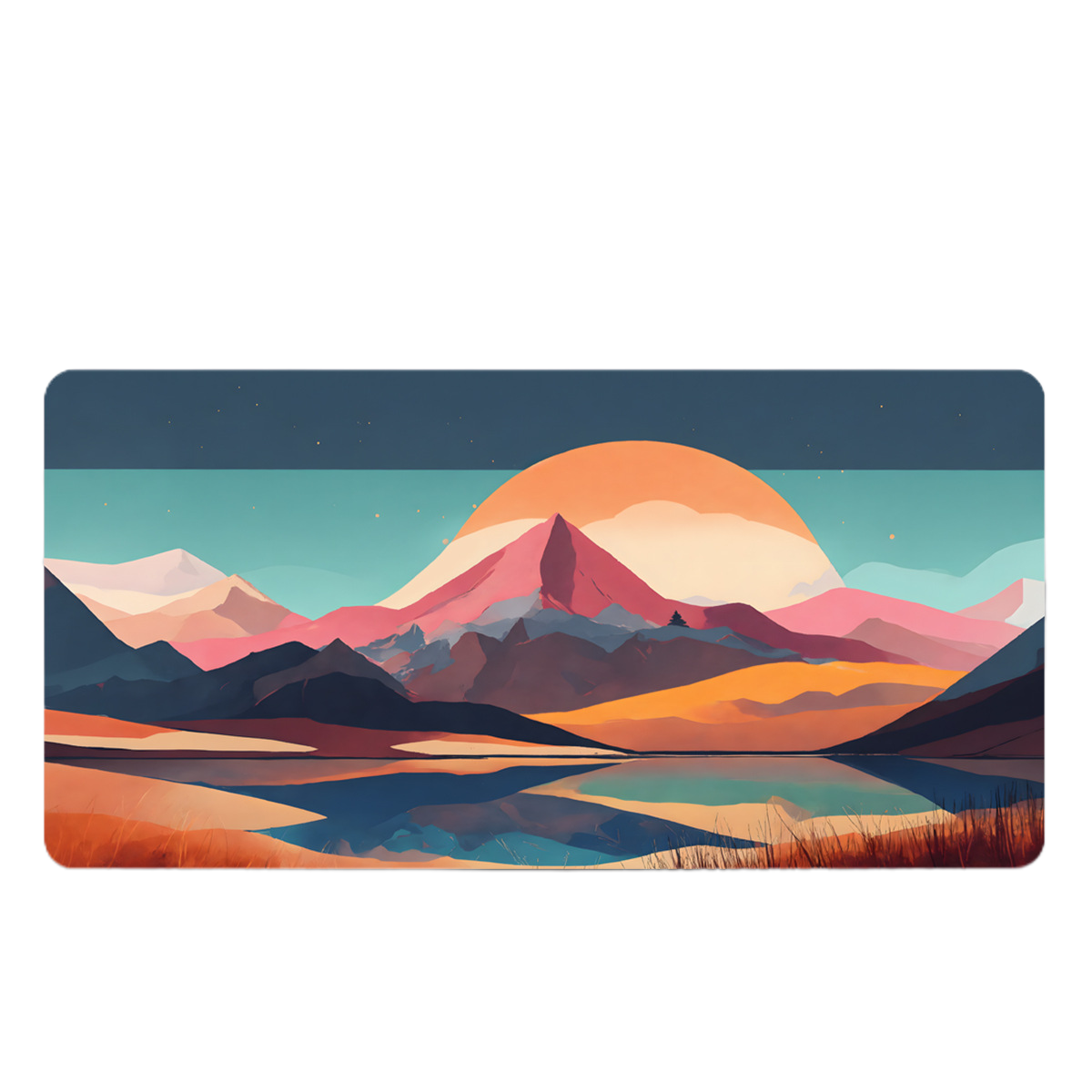 LANGTU Sunrise and Sunset Theme Office and Gaming Mouse Pad