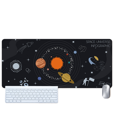 LANGTU Space Astronaut Theme Seam-edge Non-slip Gaming Mouse Pad