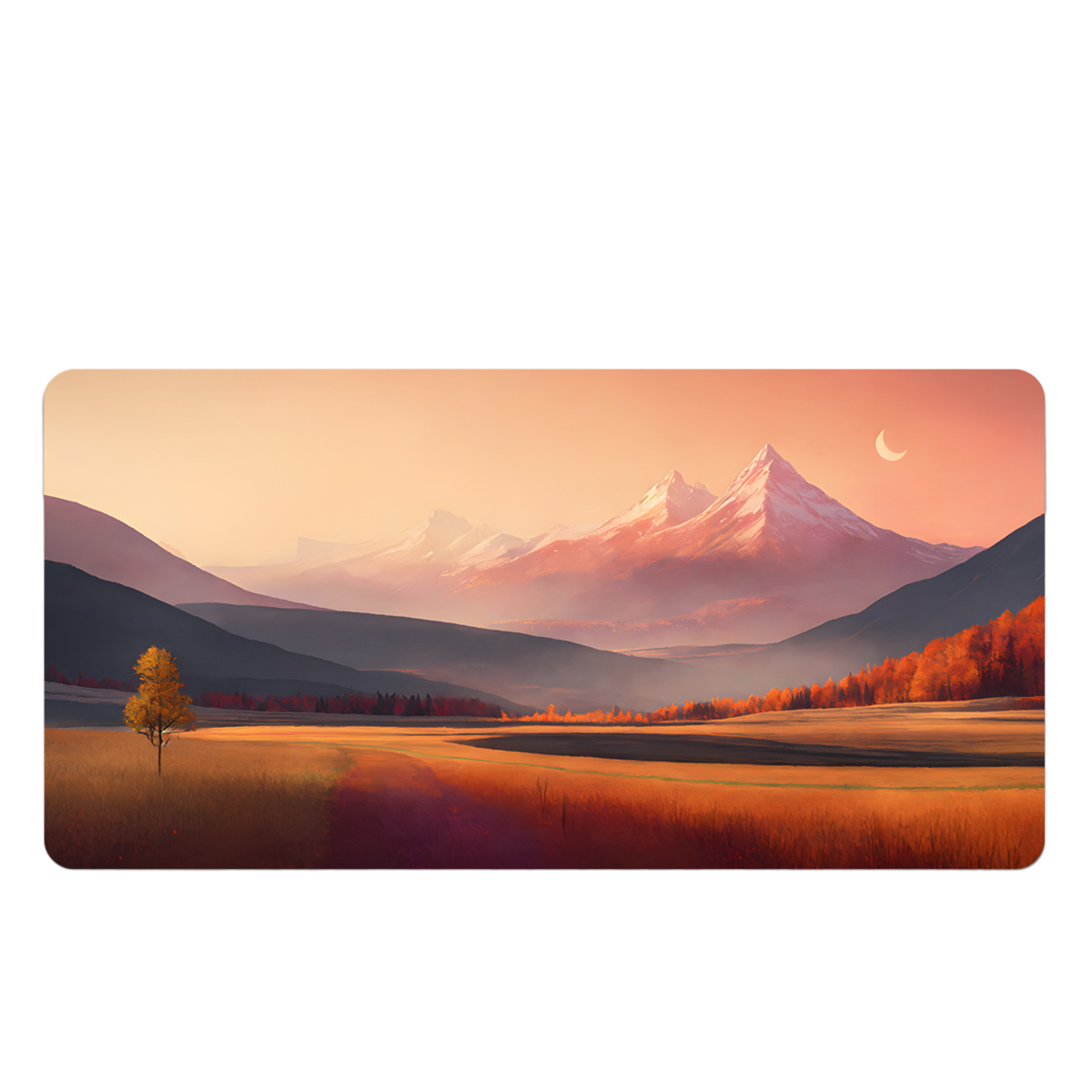 LANGTU Sunrise and Sunset Theme Office and Gaming Mouse Pad