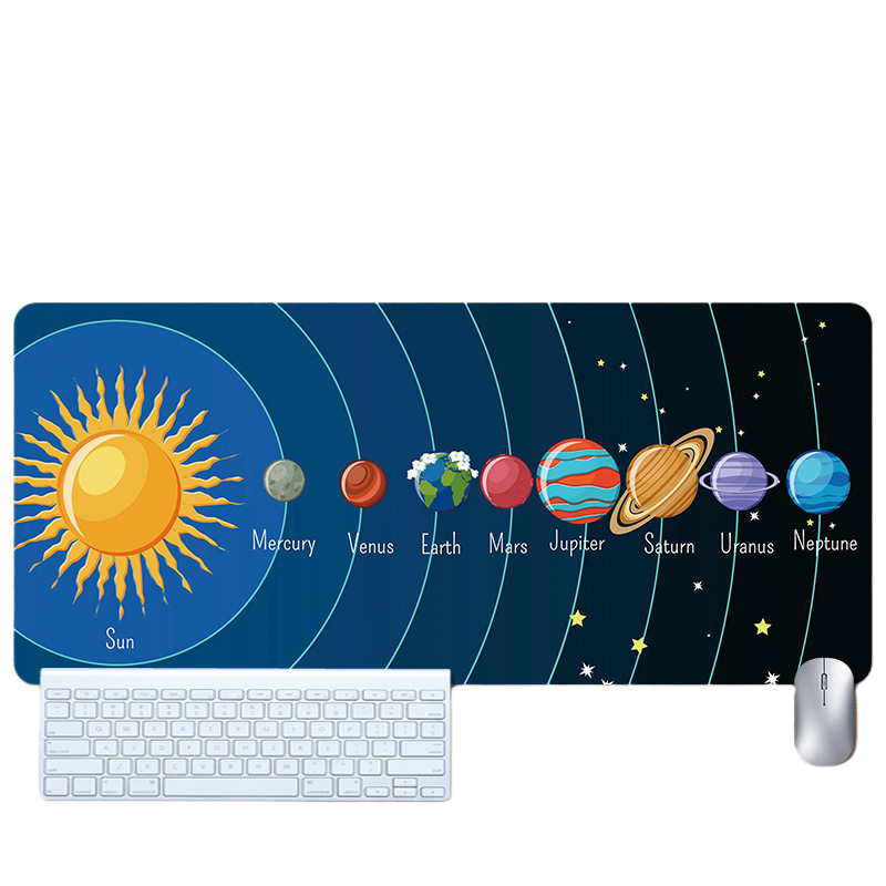 LANGTU Space Astronaut Theme Seam-edge Non-slip Gaming Mouse Pad