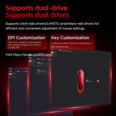 LANGTU M8 Tri-Mode Wireless Lightweight All-Around Mouse