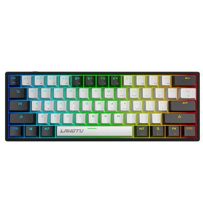 LANGTU K61 Type-C Wired 61-Key RGB Blue Switch Mechanical Keyboard