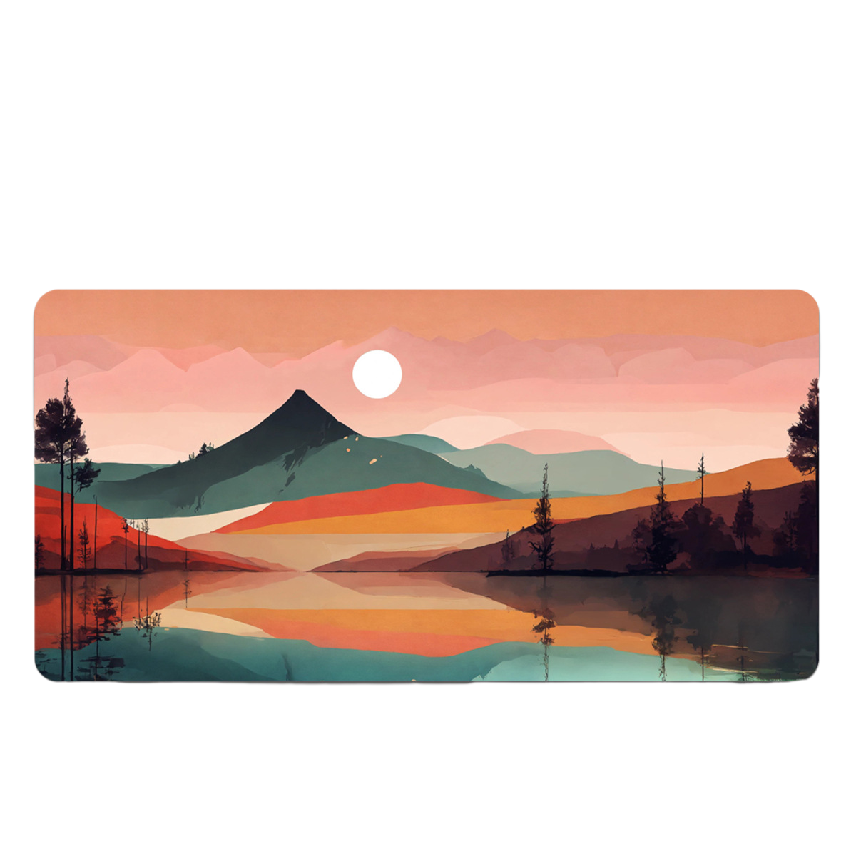 LANGTU Sunrise and Sunset Theme Office and Gaming Mouse Pad