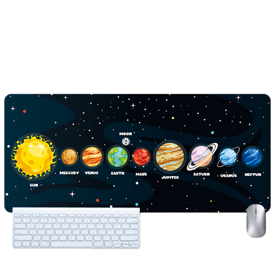 LANGTU Space Astronaut Theme Seam-edge Non-slip Gaming Mouse Pad