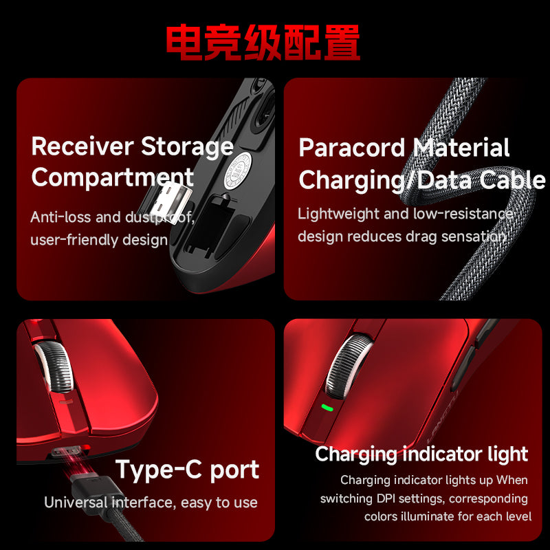 LANGTU M8 Tri-Mode Wireless Lightweight All-Around Mouse