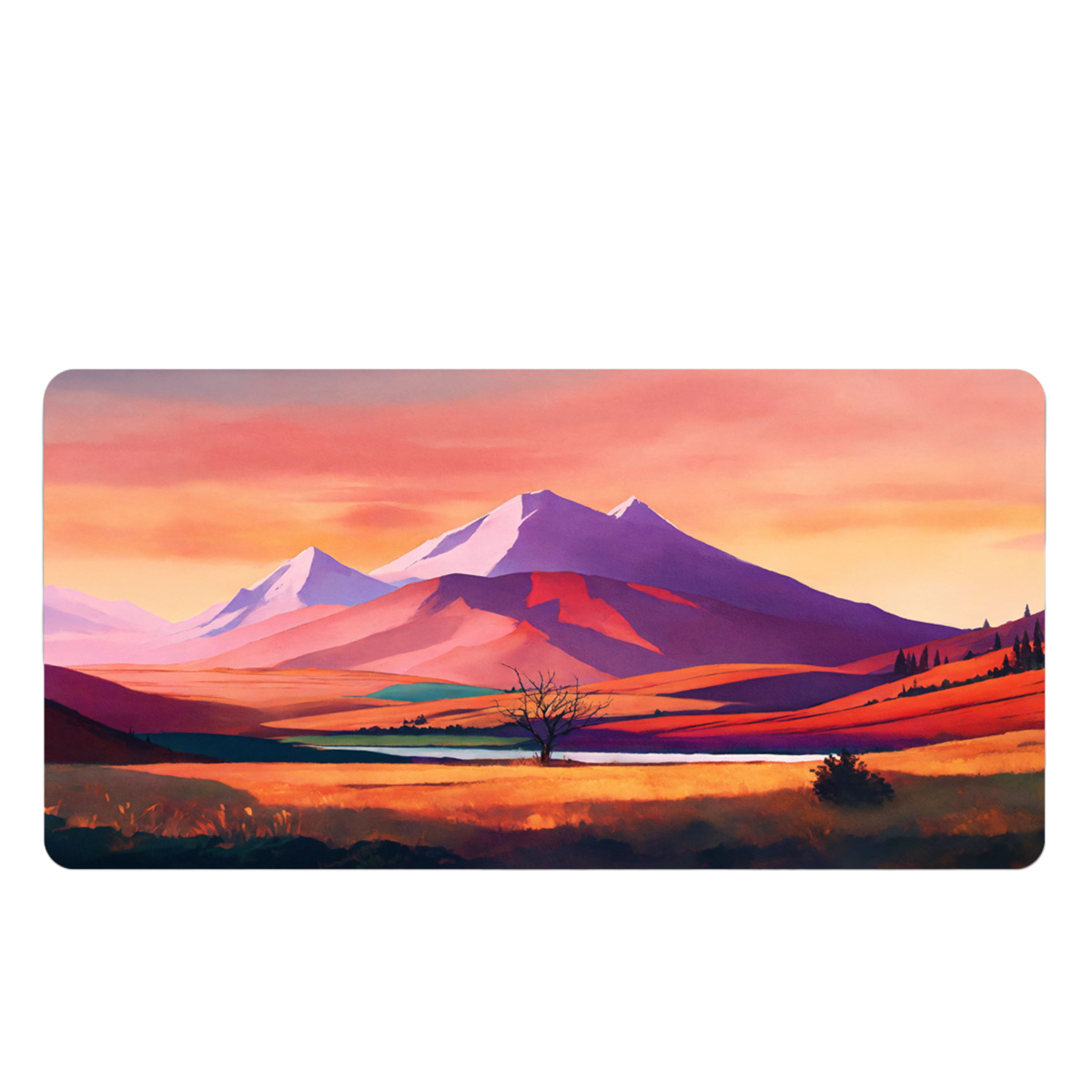 LANGTU Sunrise and Sunset Theme Office and Gaming Mouse Pad