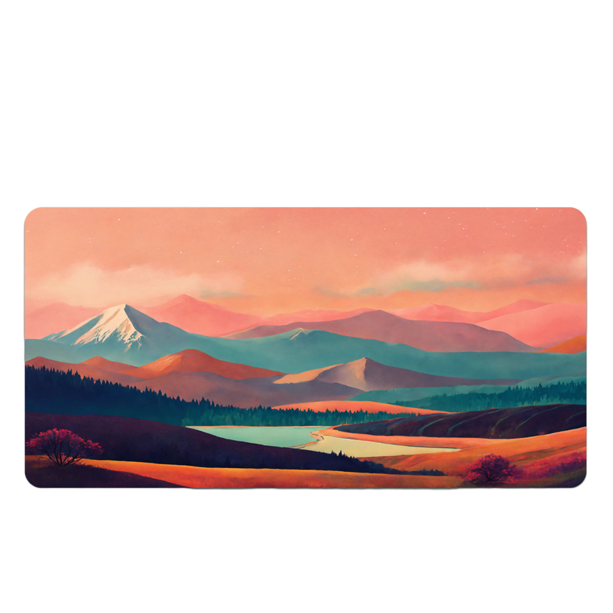 LANGTU Sunrise and Sunset Theme Office and Gaming Mouse Pad