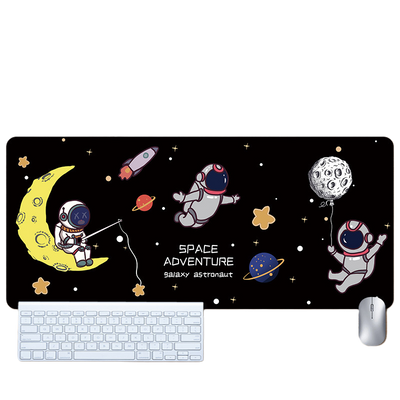 LANGTU Space Astronaut Theme Seam-edge Non-slip Gaming Mouse Pad