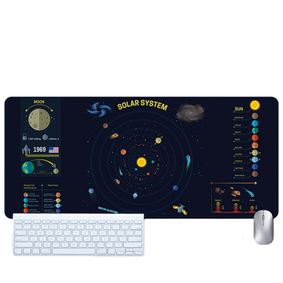 LANGTU Space Astronaut Theme Seam-edge Non-slip Gaming Mouse Pad