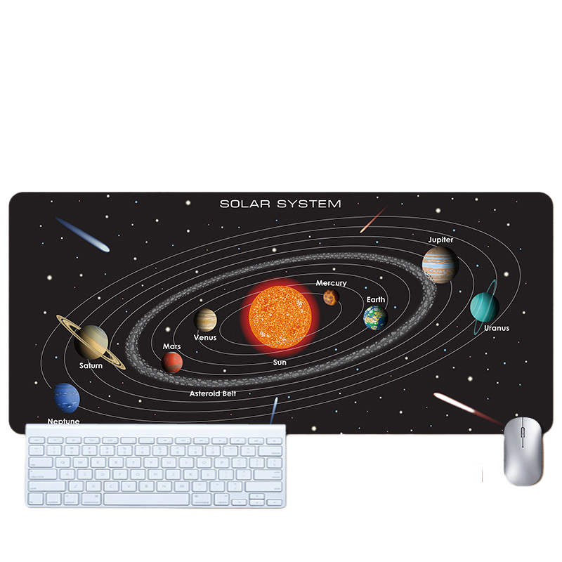 LANGTU Space Astronaut Theme Seam-edge Non-slip Gaming Mouse Pad