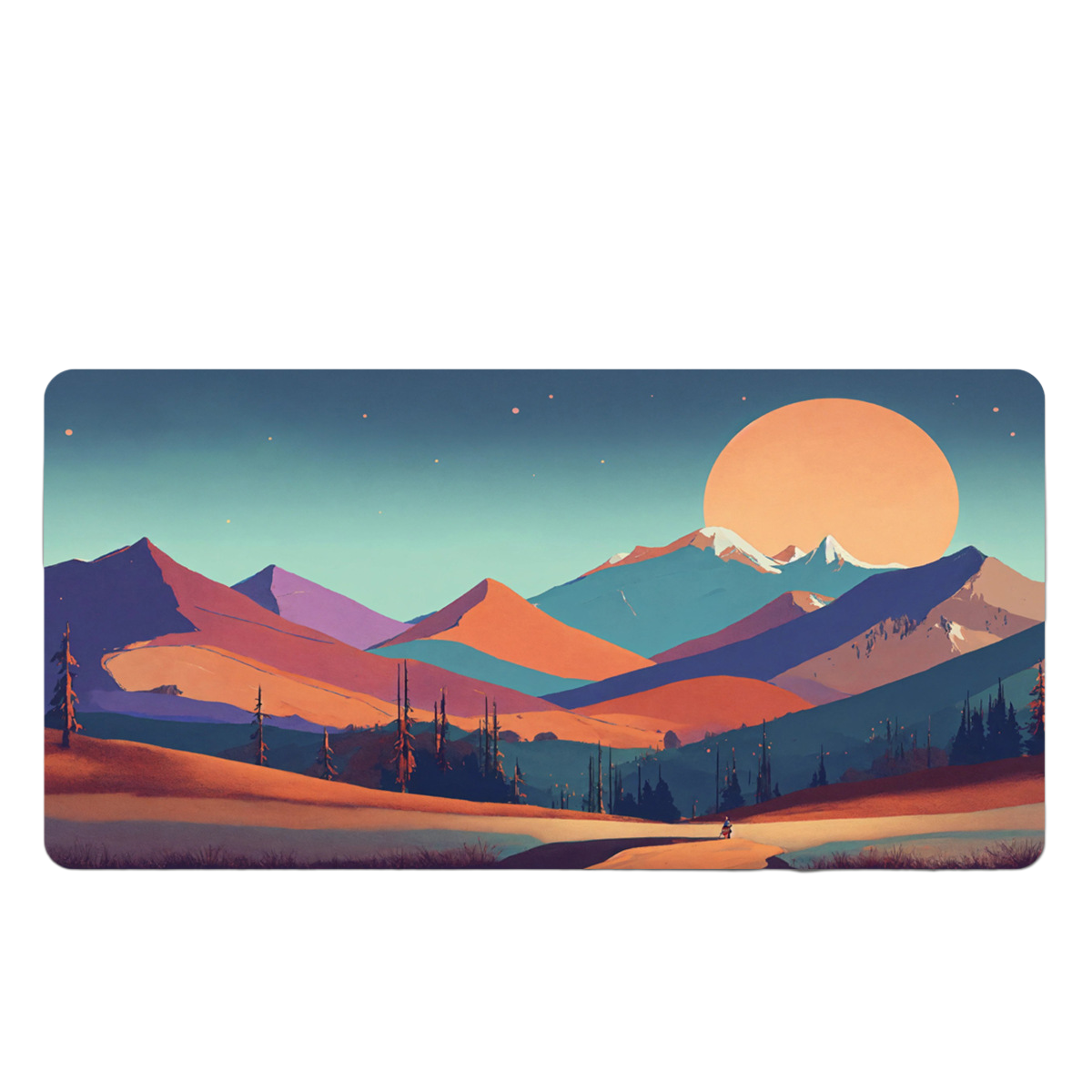 LANGTU Sunrise and Sunset Theme Office and Gaming Mouse Pad