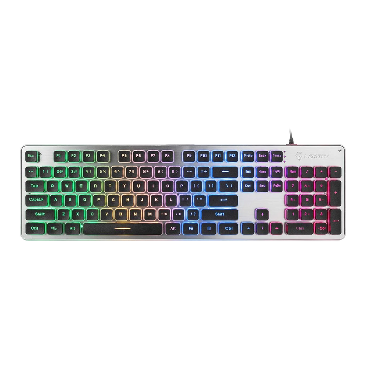 LANGTU L1 RGB backlit full metal panel membrane keyboard – LANGTU