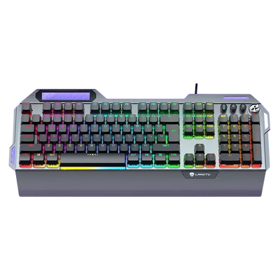 LANGTU G500 Rainbow Hintergrundbeleuchtete mechanische Tastatur mit 104 Tasten und LANGTU MY-Schaltern