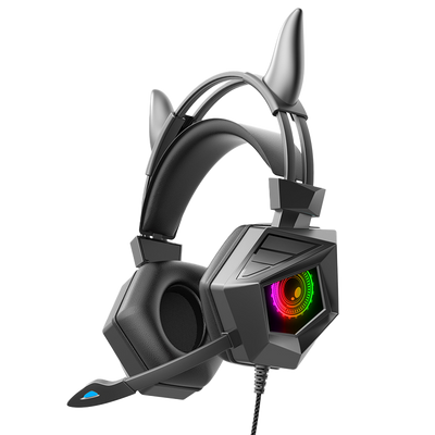 LANGTU SY-G15 Bull Ear Gaming Headset with Microphone Wired Headset RGB Lighting