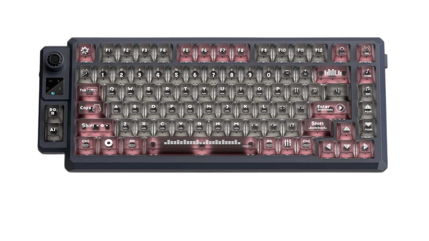 LANGTU T75 HIGH-END RGB TRI-MODE GAMING AND OFFICE MECHNICAL KEYBOARD