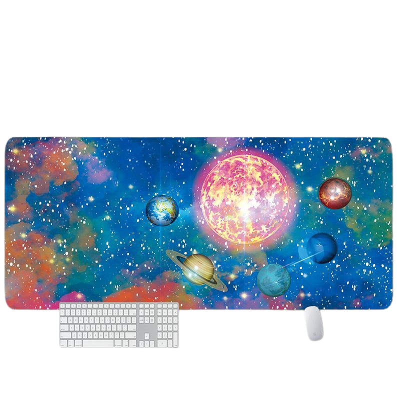 LANGTU Extended XXXL Space Themed Solar System Mouse Pad