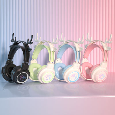 LANGTU G35 Cute Deer Ear Gaming Headset Wired Headset With Microphone