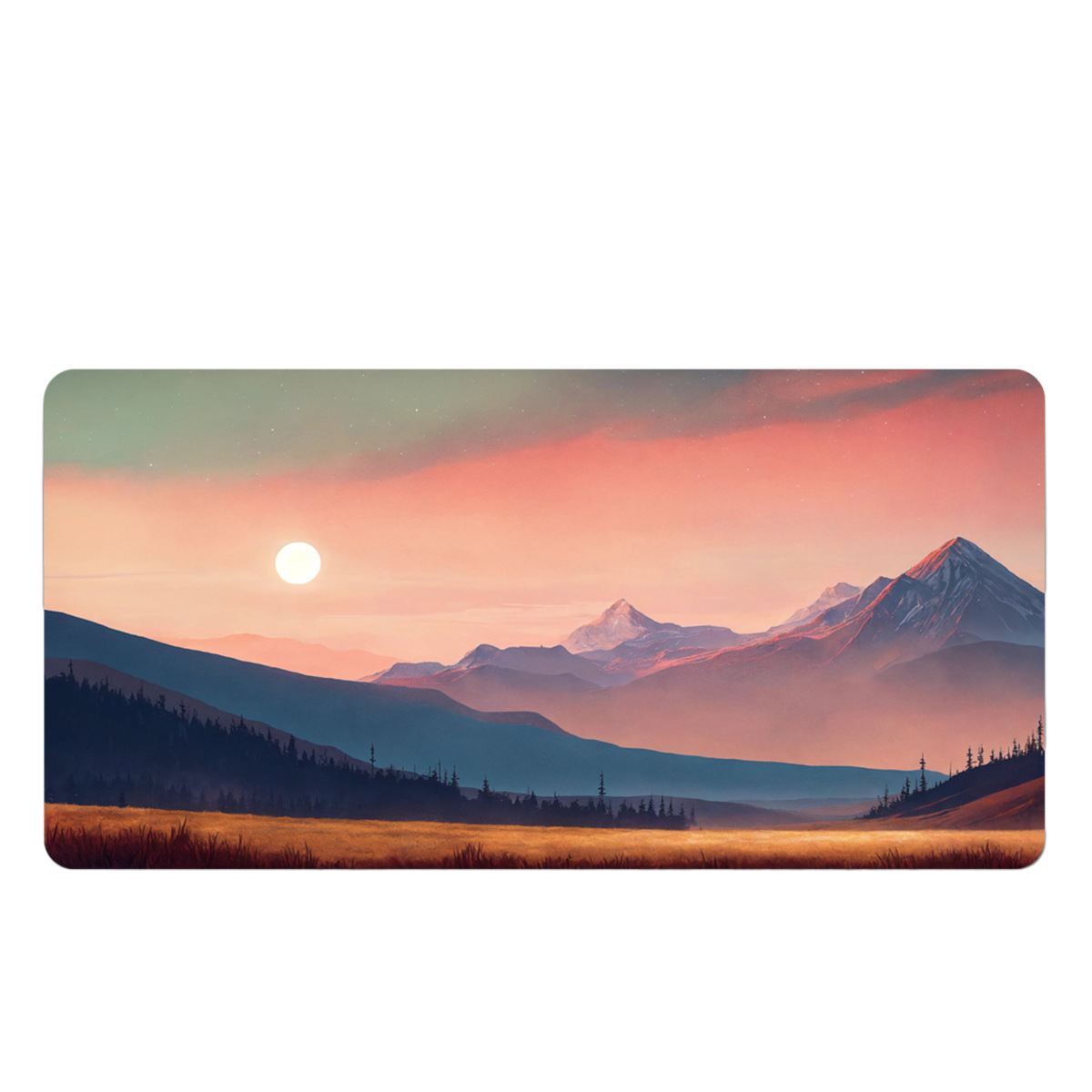 LANGTU Sunrise and Sunset Theme Office and Gaming Mouse Pad