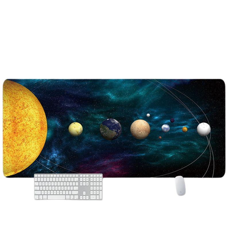 LANGTU Extended XXXL Mauspad mit Weltraummotiv ft.Solar System