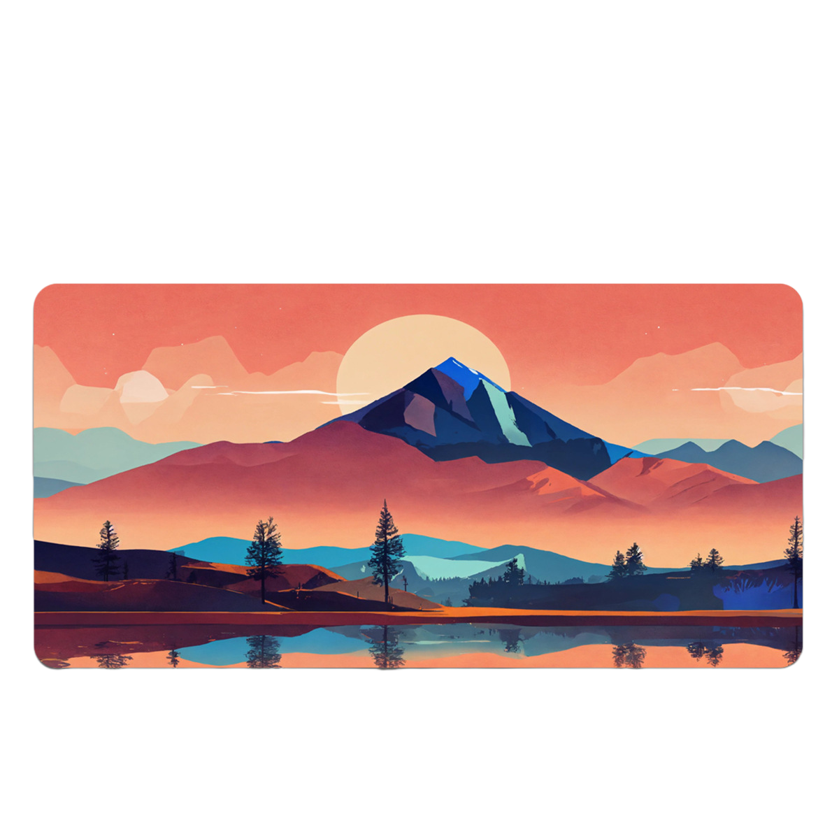 LANGTU Sunrise and Sunset Theme Office and Gaming Mouse Pad