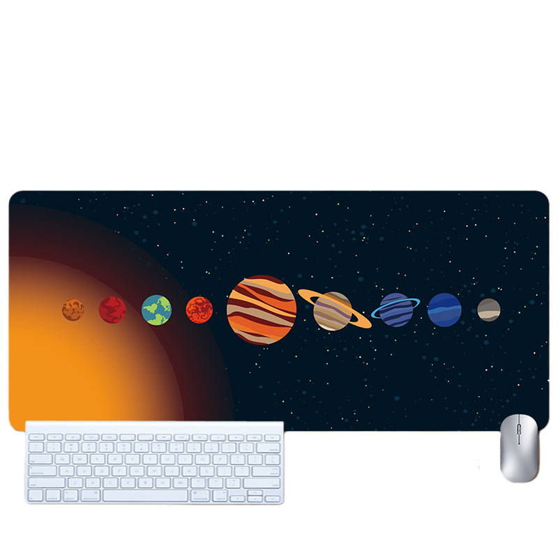 LANGTU Space Astronaut Theme Seam-edge Non-slip Gaming Mouse Pad