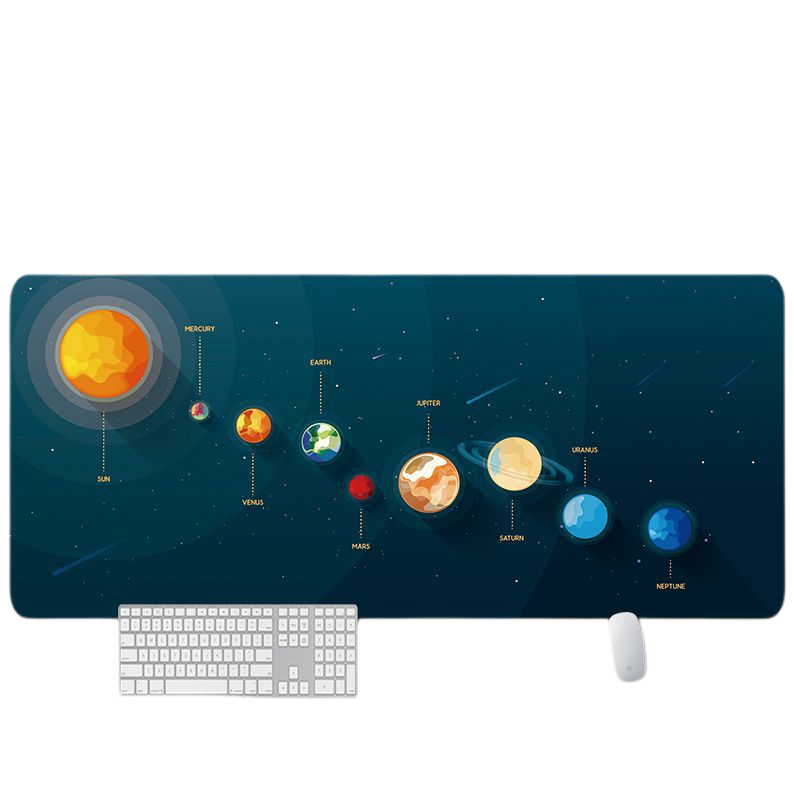 LANGTU Extended XXXL Space Themed Solar System Mouse Pad