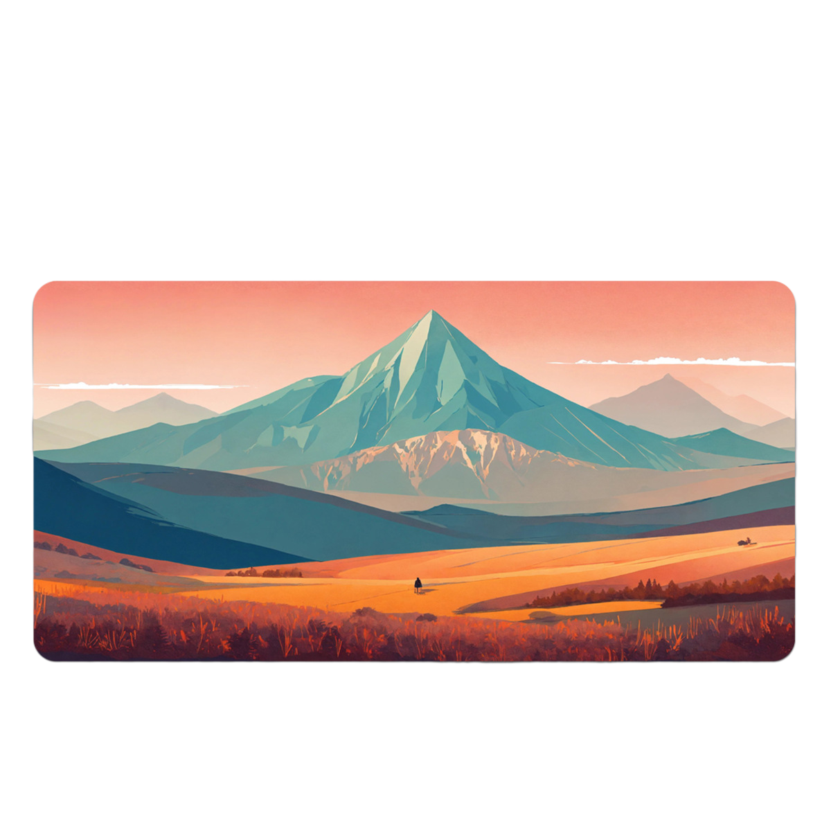 LANGTU Sunrise and Sunset Theme Office and Gaming Mouse Pad