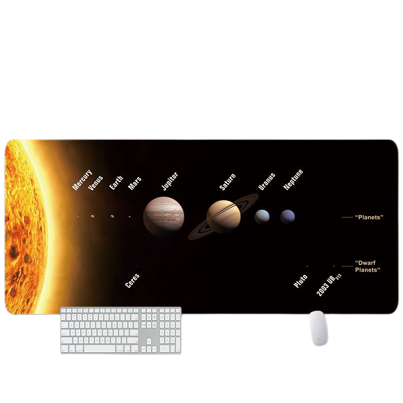 LANGTU Extended XXXL Space Themed Solar System Mouse Pad