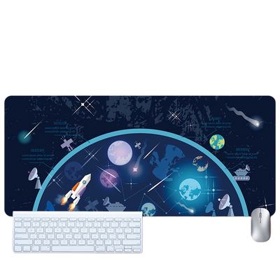 LANGTU Space Astronaut Theme Seam-edge Non-slip Gaming Mouse Pad