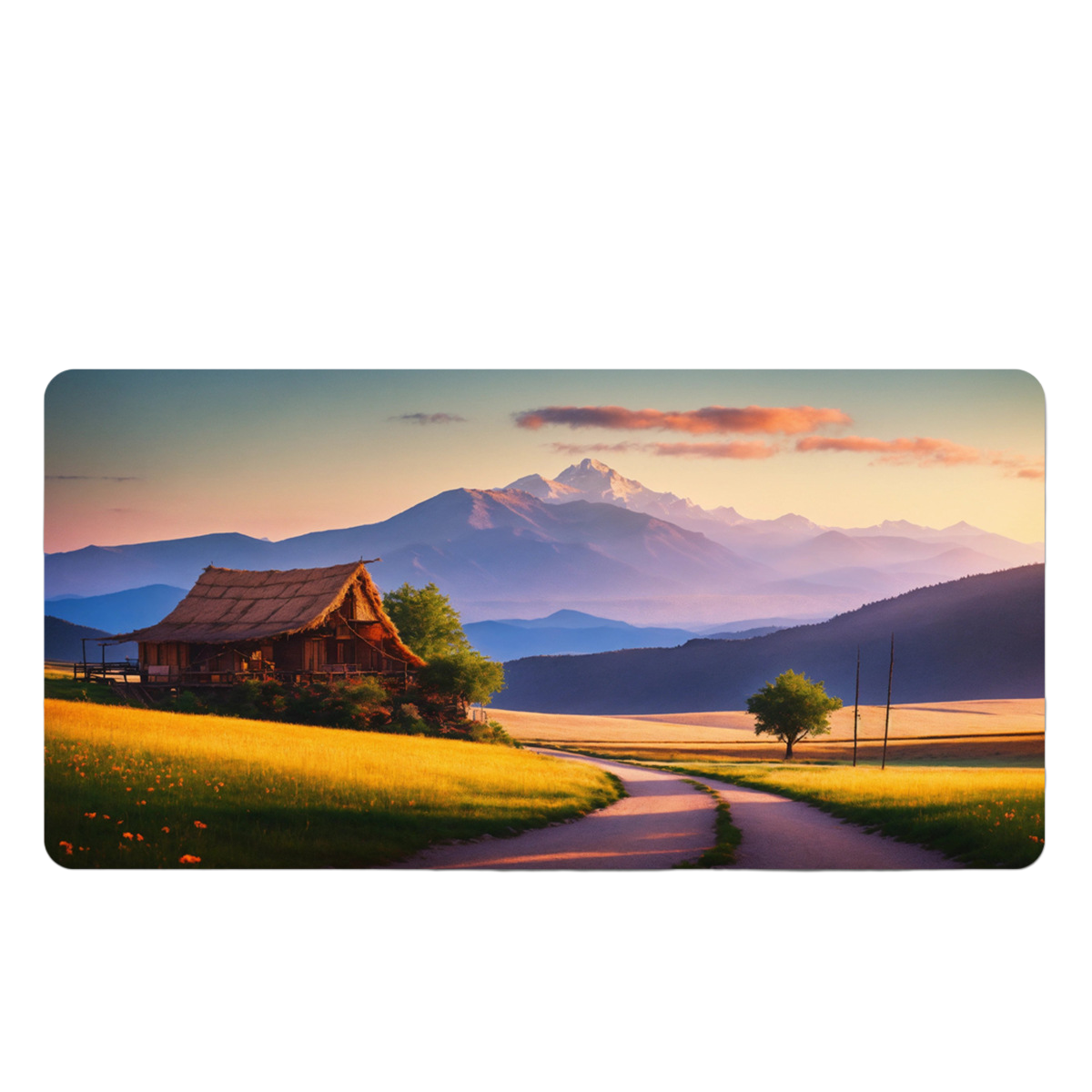 LANGTU Sunrise and Sunset Theme Office and Gaming Mouse Pad