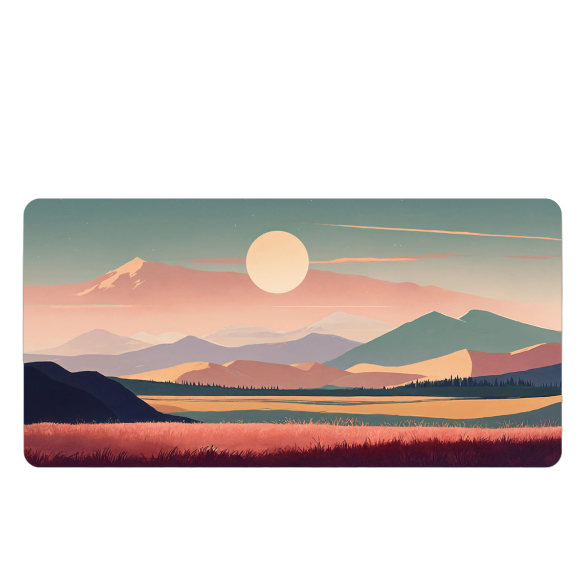 LANGTU Sunrise and Sunset Theme Office and Gaming Mouse Pad