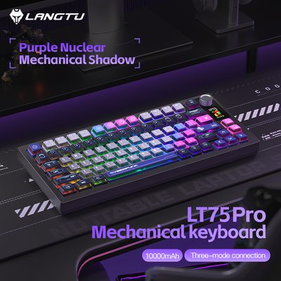 LANGTU LT75 Pro High-End RGB Tri-Mode Gaming Office Mechanical Keyboard