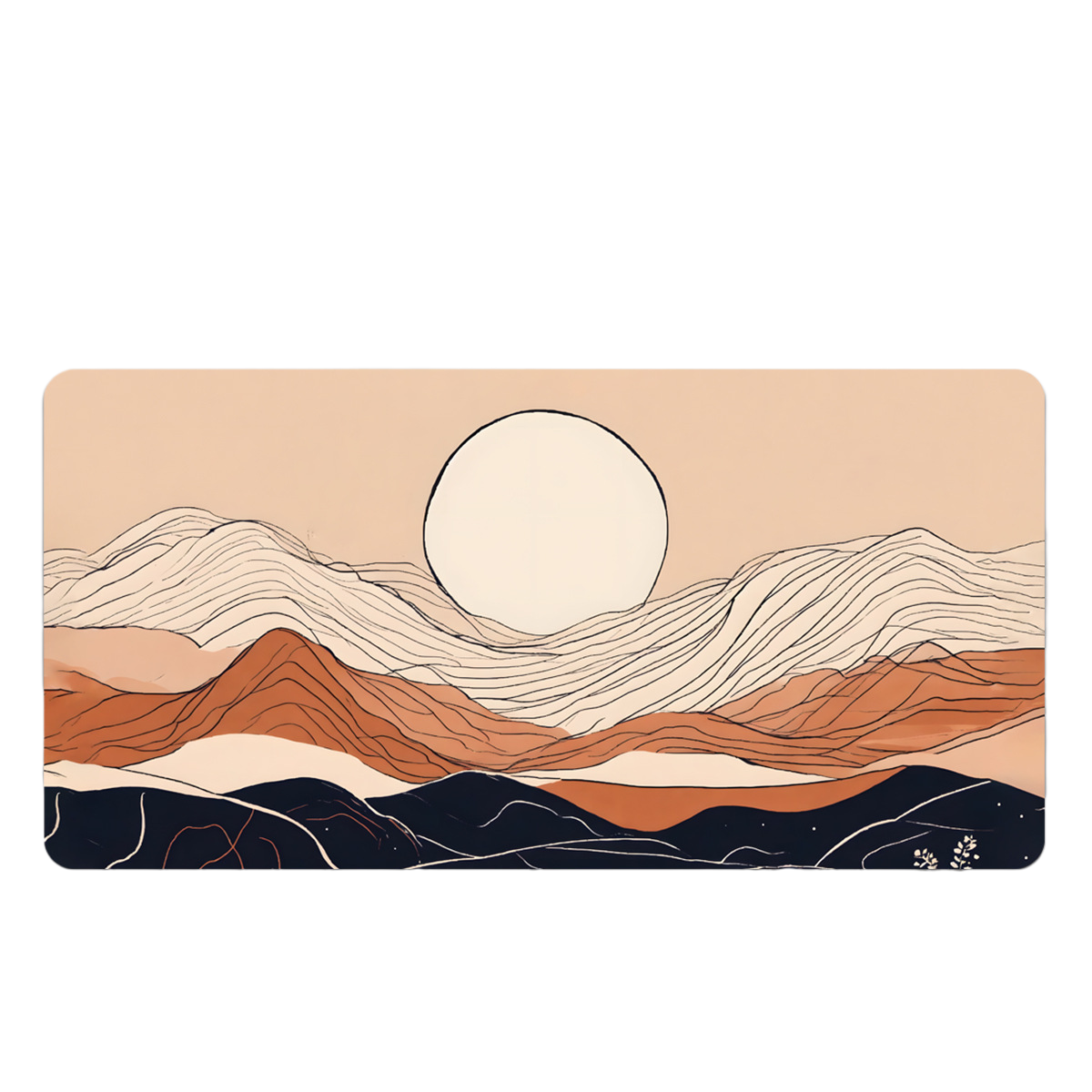 LANGTU Sunrise and Sunset Theme Office and Gaming Mouse Pad