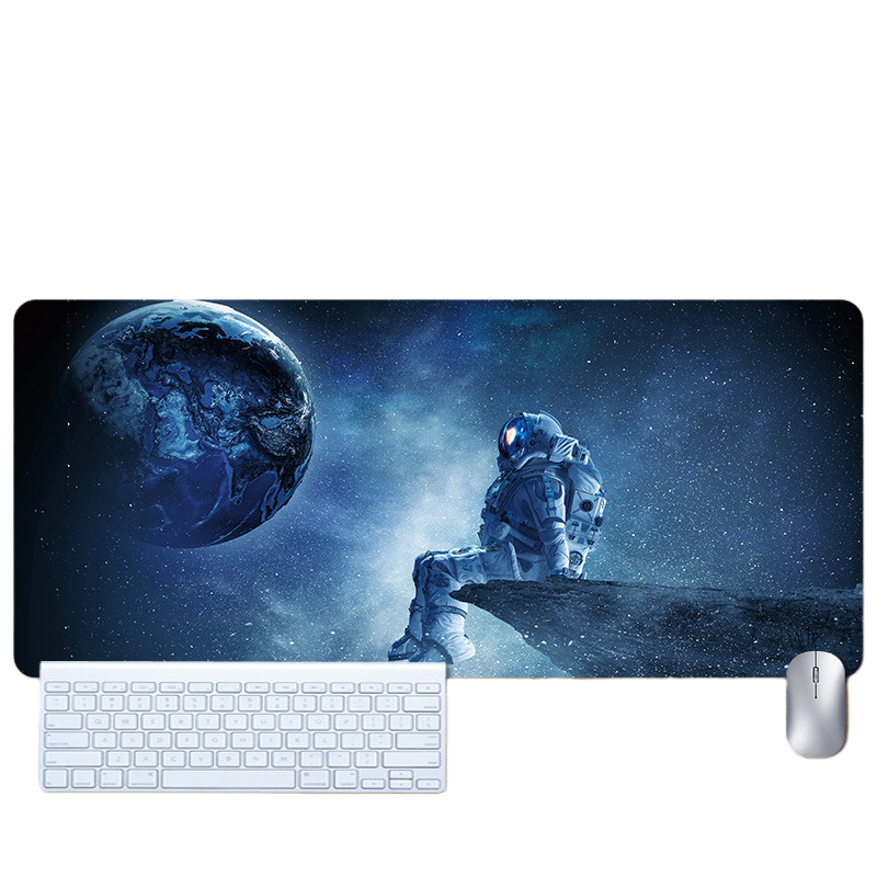 LANGTU Space Astronaut Theme Seam-edge Non-slip Gaming Mouse Pad