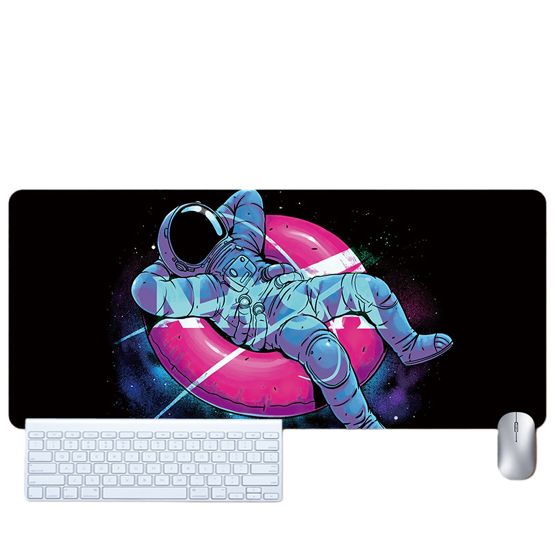 LANGTU Space Astronaut Theme Seam-edge Non-slip Gaming Mouse Pad