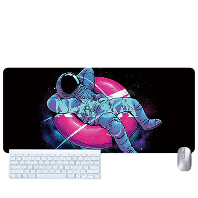 LANGTU Space Astronaut Theme Seam-edge Non-slip Gaming Mouse Pad