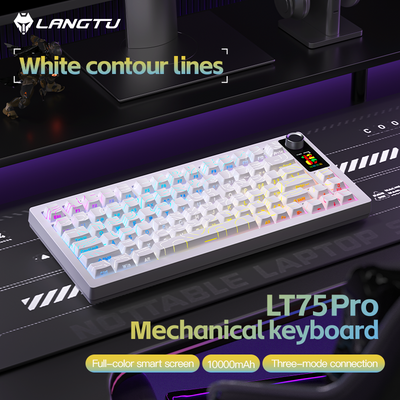 LANGTU LT75 Pro High-End RGB Tri-Mode Gaming Office Mechanical Keyboard