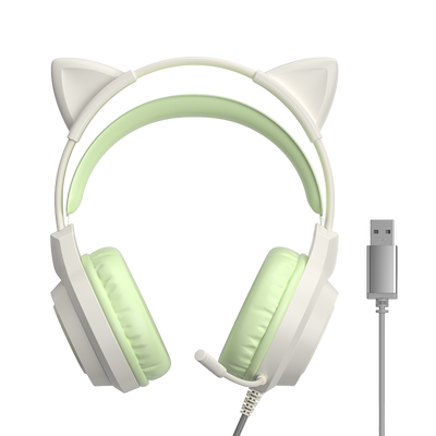 LANGTU G35 Cute Cat Ear Gaming Headset  Wired Headset With Microphone