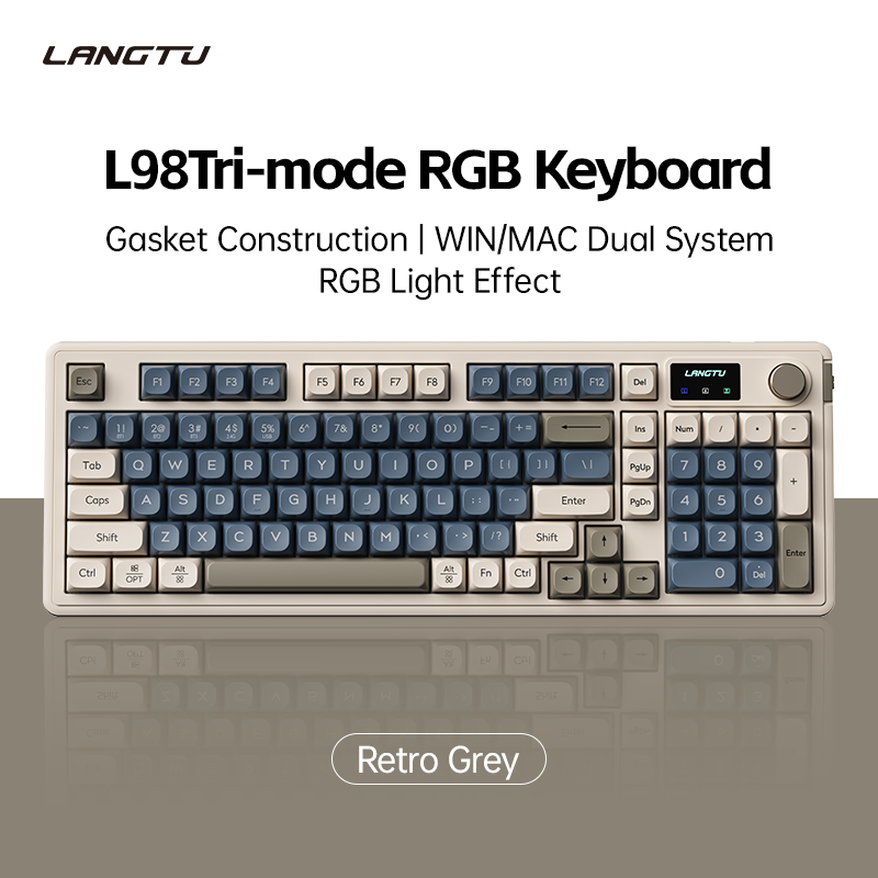 LANGTU L98 RGB TRI-MODE HIGH-END GAMING OFFICE KEYBOARD