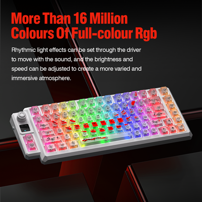 LANGTU T75 HIGH-END RGB TRI-MODE GAMING AND OFFICE MECHNICAL KEYBOARD