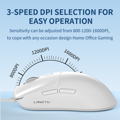 LANGTU T6 Wired Wireless TRI-MODE Silent Office Optical Mouse