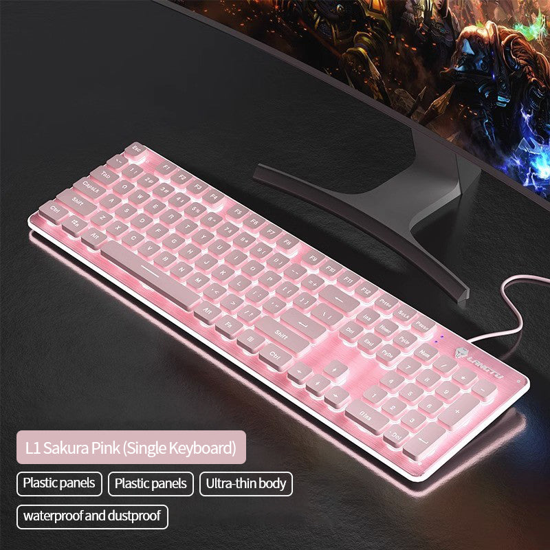 LANGTU L1 full metal panel membrane keyboard