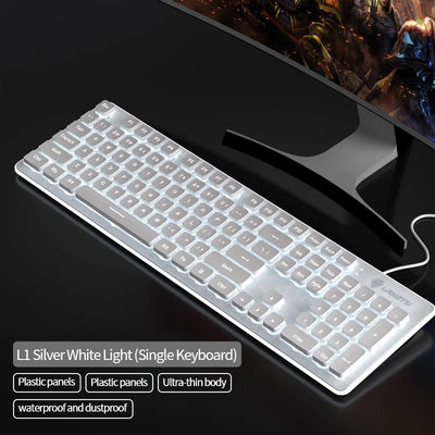 LANGTU L1 full metal panel membrane keyboard