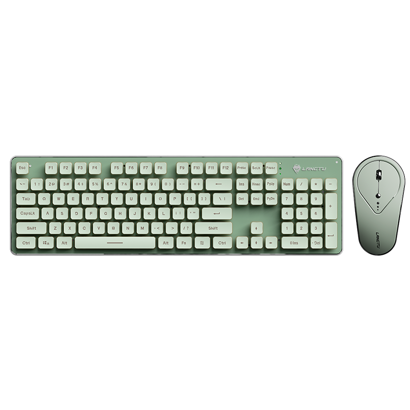 LANGTU LT600 Bluetooth backlit full metal panel membrane keyboard Mouse Set
