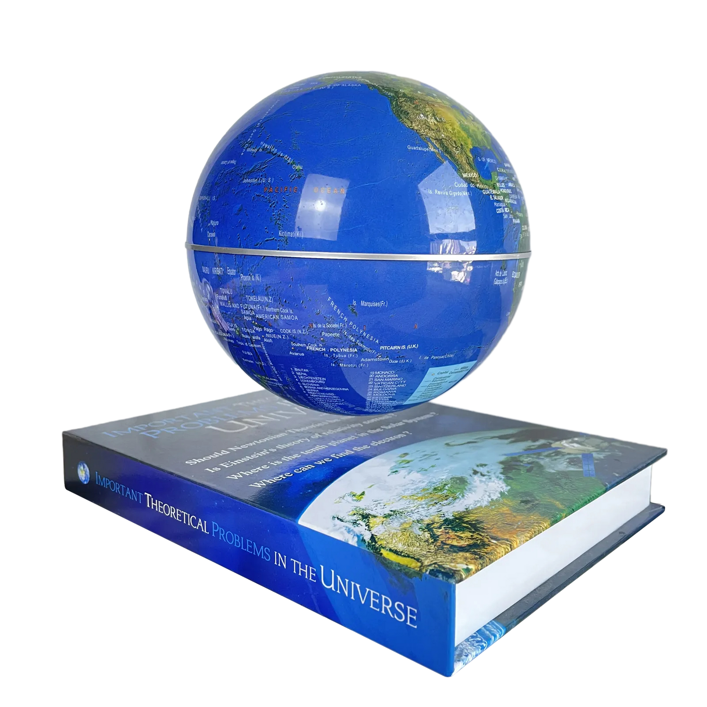 LANGTU Magnetic Levitation Rotating Earth Book Base