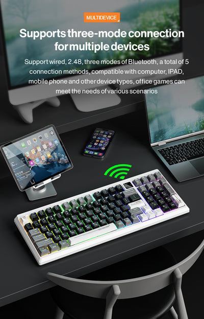 Langtu T98 Wireless Tri-Mode Efficiency And Experience Mechanical Keyboard