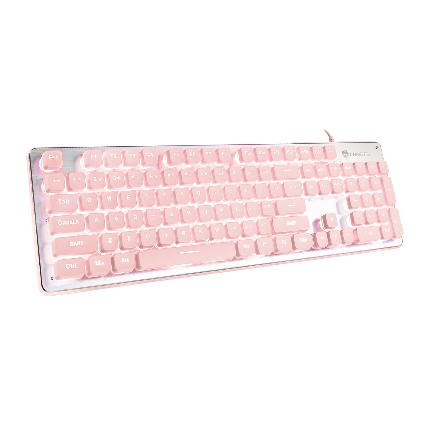 LANGTU L1 pink full metal panel membrane keyboard