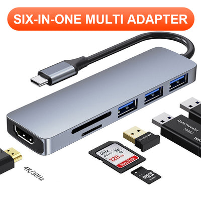 LANGTU 6-in-1 Multiport Adapter Dock USB C Hub